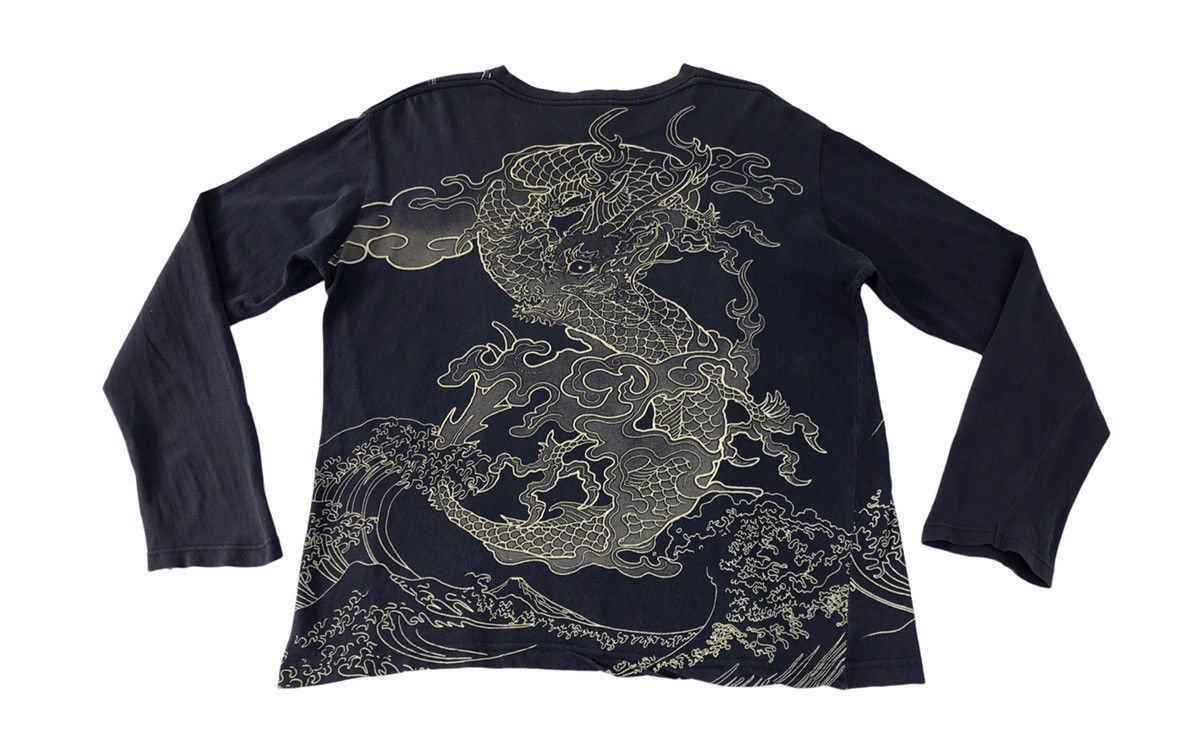 Japanese Brand Vtg Space Opera Faded Colour Big Logo Dragon Long Sleeve Size US L / EU 52-54 / 3 - 2 Thumbnail