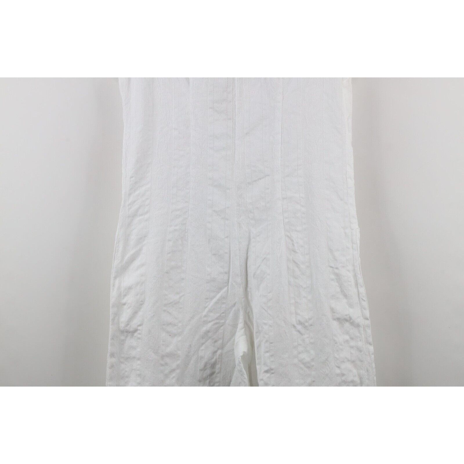 Vintage Vintage 60s 70s Streetwear Flower Bell Bottoms Romper Suit Size 28" / US 6 / IT 42 - 14 Thumbnail