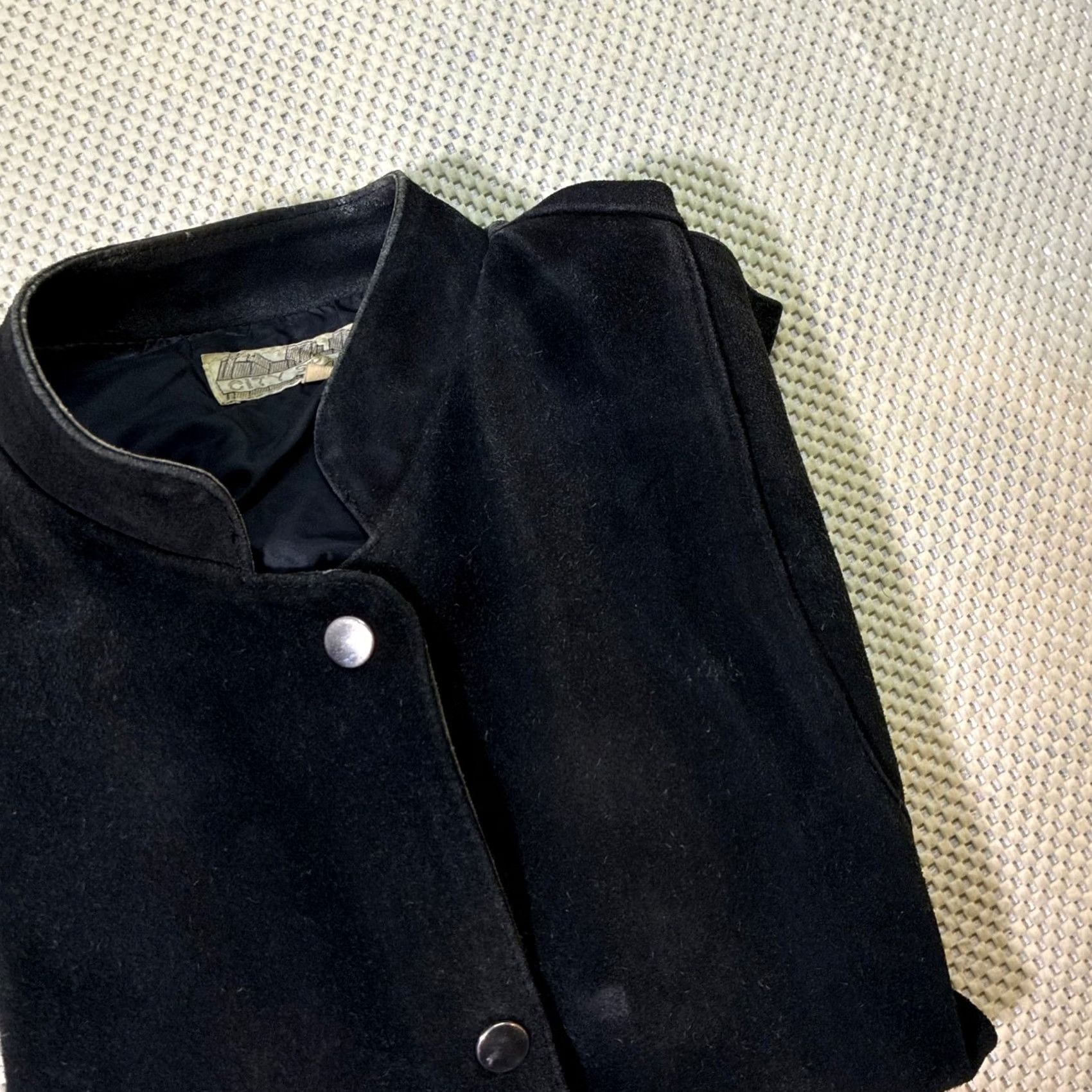 Vintage VINTAGE CITY SPITS Suede Knit Bomber Jacket Black Women M Snap Front Retrospective Casual Jacket Mens? Size M / US 6-8 / IT 42-44 - 6 Thumbnail
