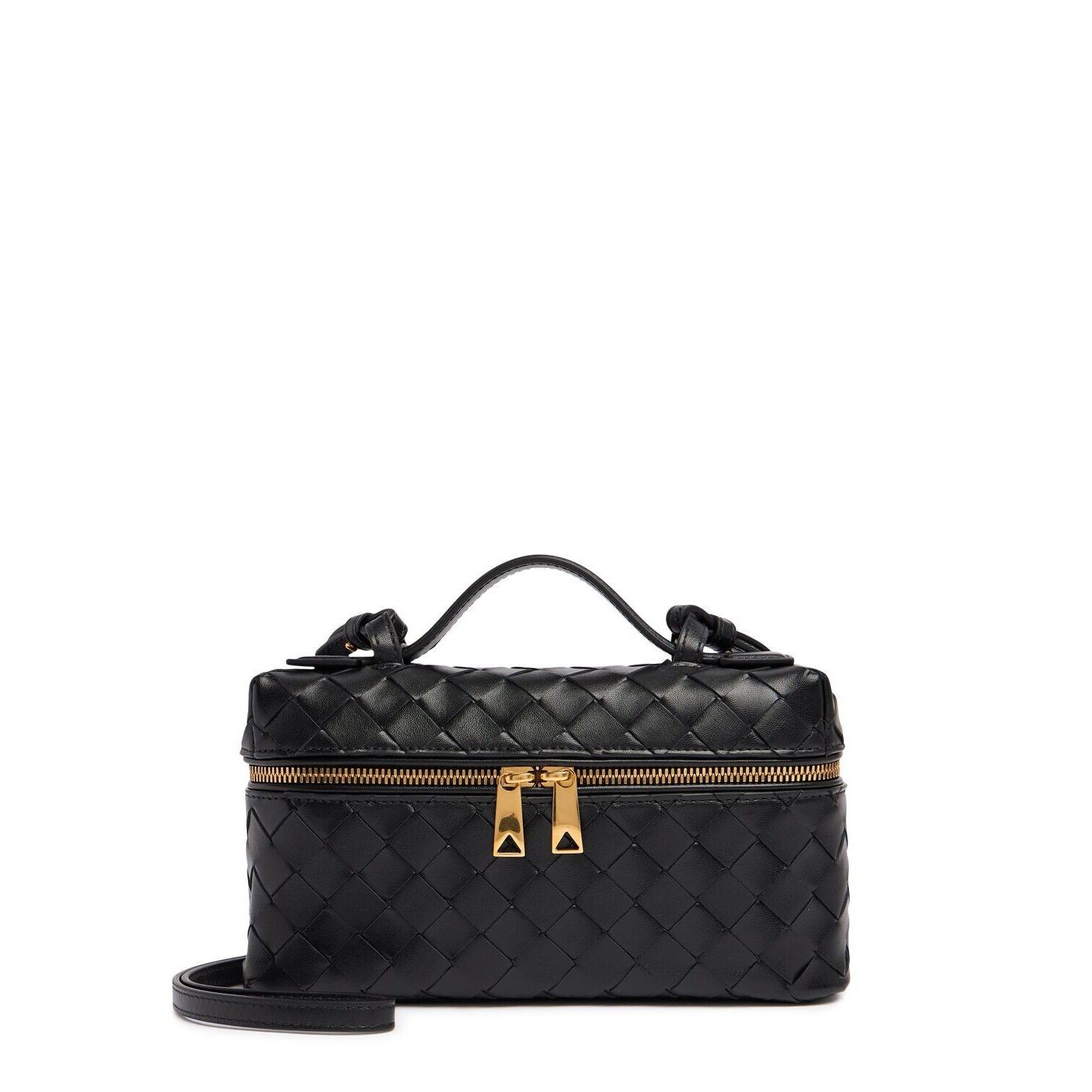 Bottega Veneta BOTTEGA VENETA Bang Bang $3200 Black Intrecciato Leather Van Size ONE SIZE - 1 Thumbnail