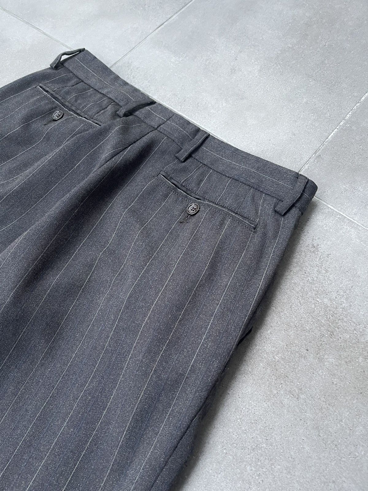Dolce & Gabbana Dolce & Gabbana Wool Stripped Grey Brown Causal Pants Size US 32 / EU 48 - 13 Thumbnail