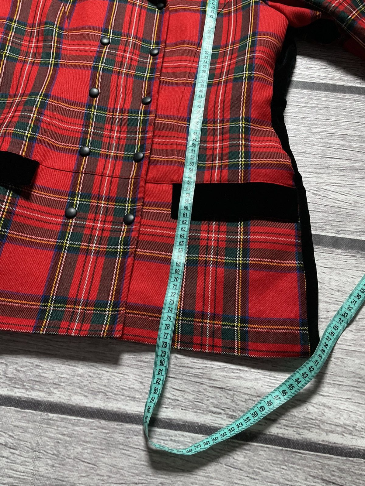 Thierry Mugler Thierry Mugler Tartan Vintage 90s Archive Jacket Size M / US 6-8 / IT 42-44 - 10 Thumbnail