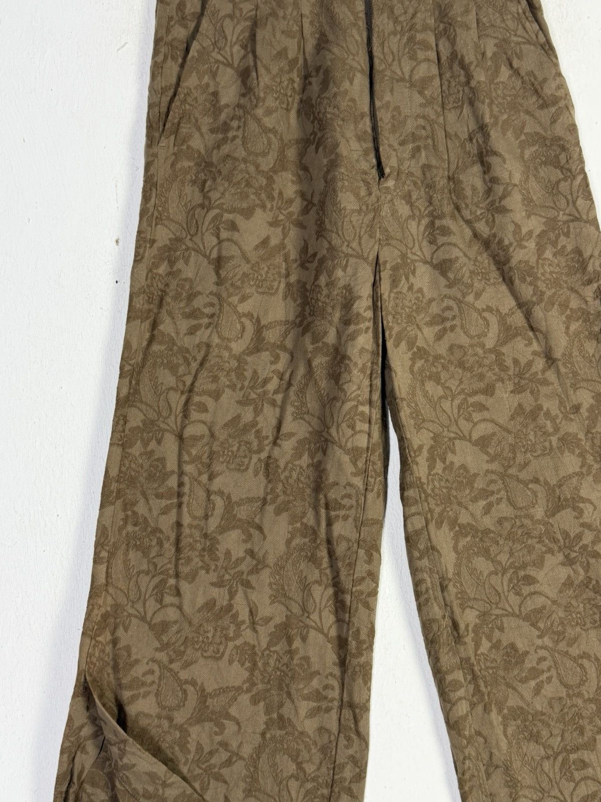 GOA Natural Vintage Goa Velvet Flower Flare Size 28" / US 6 / IT 42 - 5 Thumbnail