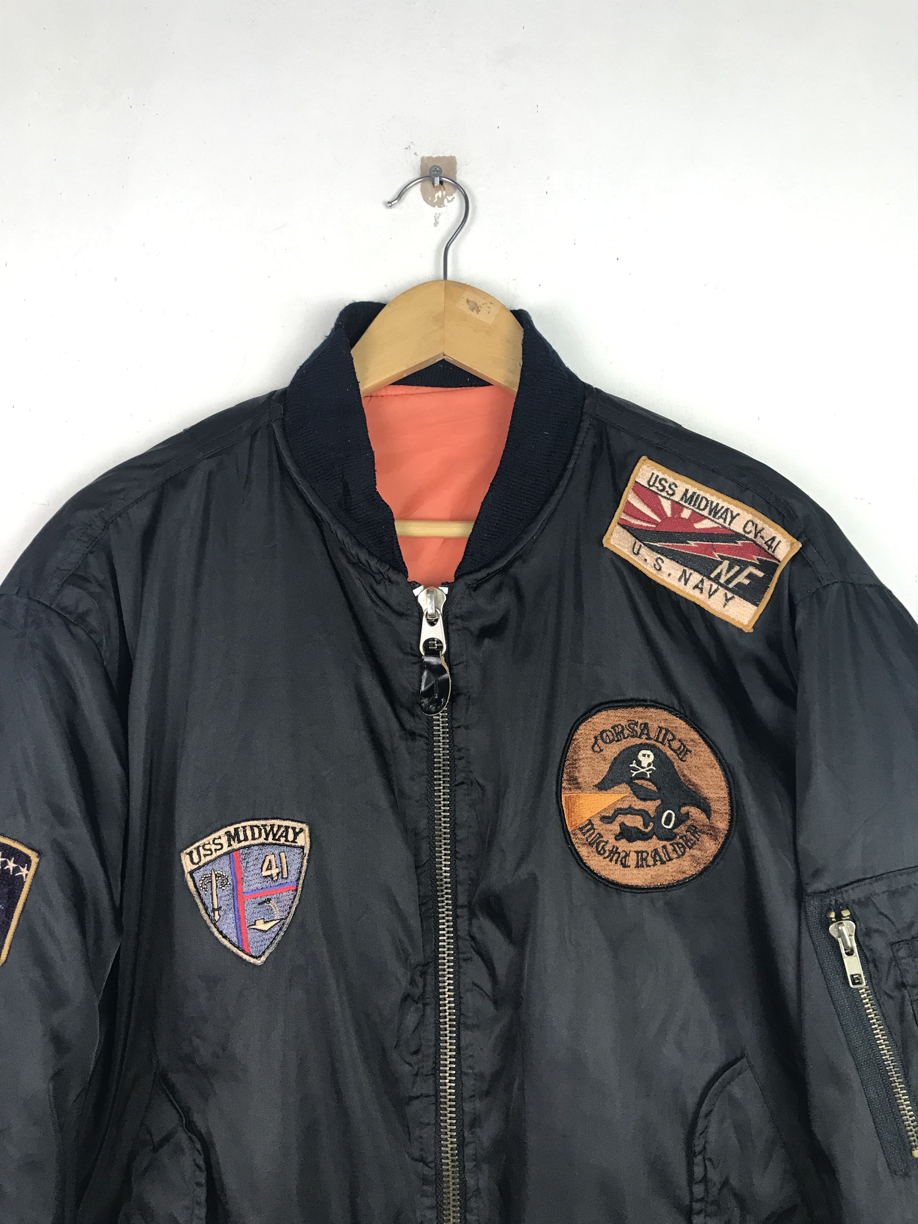 Vintage Vintage Bondage Punks Patches Bomber Jacket Buzz Rickson Size US L / EU 52-54 / 3 - 3 Thumbnail