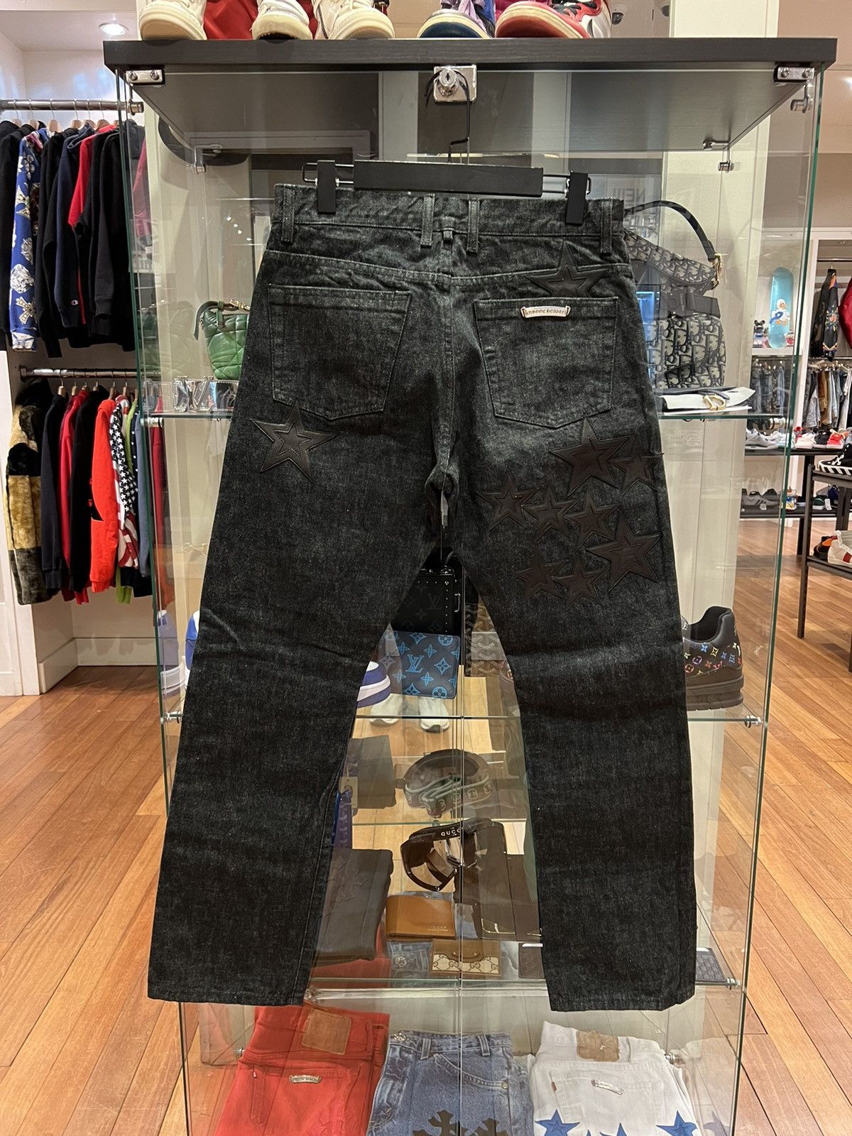 Chrome Hearts Chrome Hearts ‘Second Chances’ Star Patch Fleurknee denim Size US 31 - 1 Thumbnail
