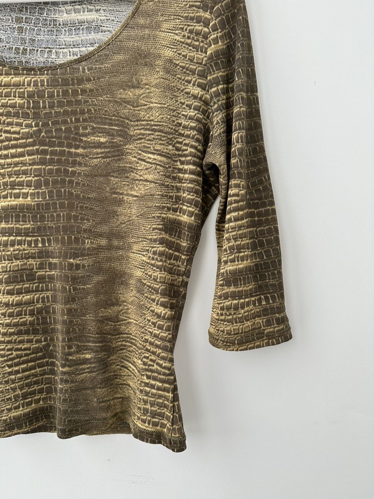 Roberto Cavalli Roberto Cavalli Mesh Chico’s All Print Top Blouse Sleeve Size XL / US 12-14 / IT 48-50 - 6 Thumbnail