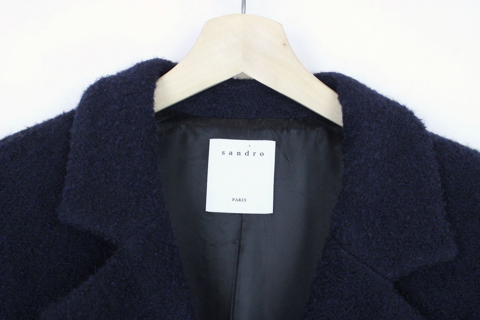 Sandro SANDRO Coat Womens EU 38 Wool Alpaca Blend Long Lined Size M / US 6-8 / IT 42-44 - 8 Thumbnail