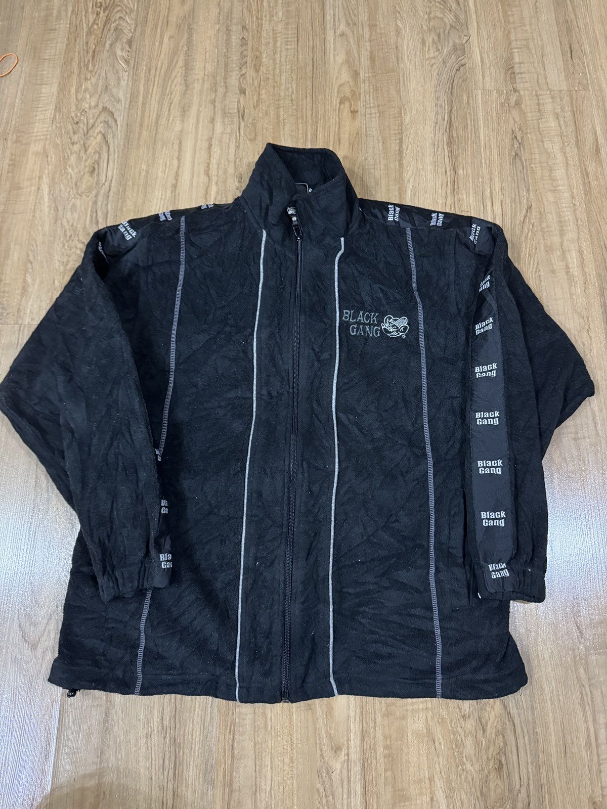 Japanese Brand BLACK GANG FLEECE JACKET Size US L / EU 52-54 / 3 - 1 Thumbnail