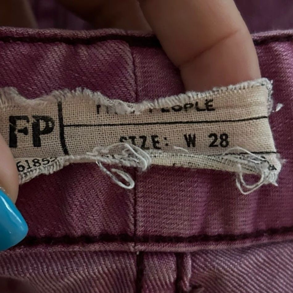 Free People Free People Jeans Purple Denim Mid Rise Skinny Stretch 28 Women’s Regular Size 28 Inseam 30.5 F Pockets Relaxed Everyday 20s 30.5 Size 30" / US 8 / IT 44 - 4 Thumbnail