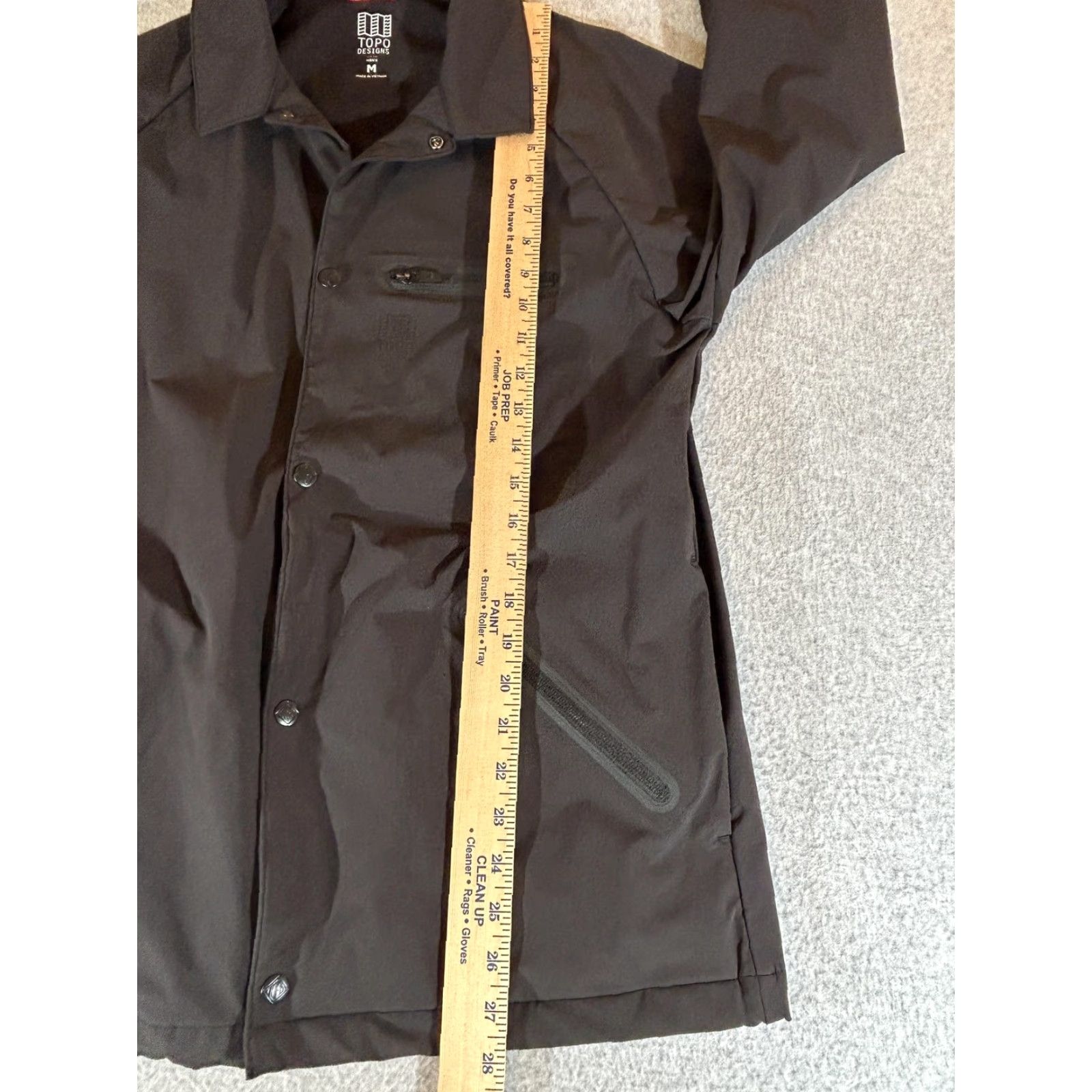 Topo Designs Topo Designs Men's Jacket Shacket Water Resistant Black M Medium Size US M / EU 48-50 / 2 - 6 Thumbnail