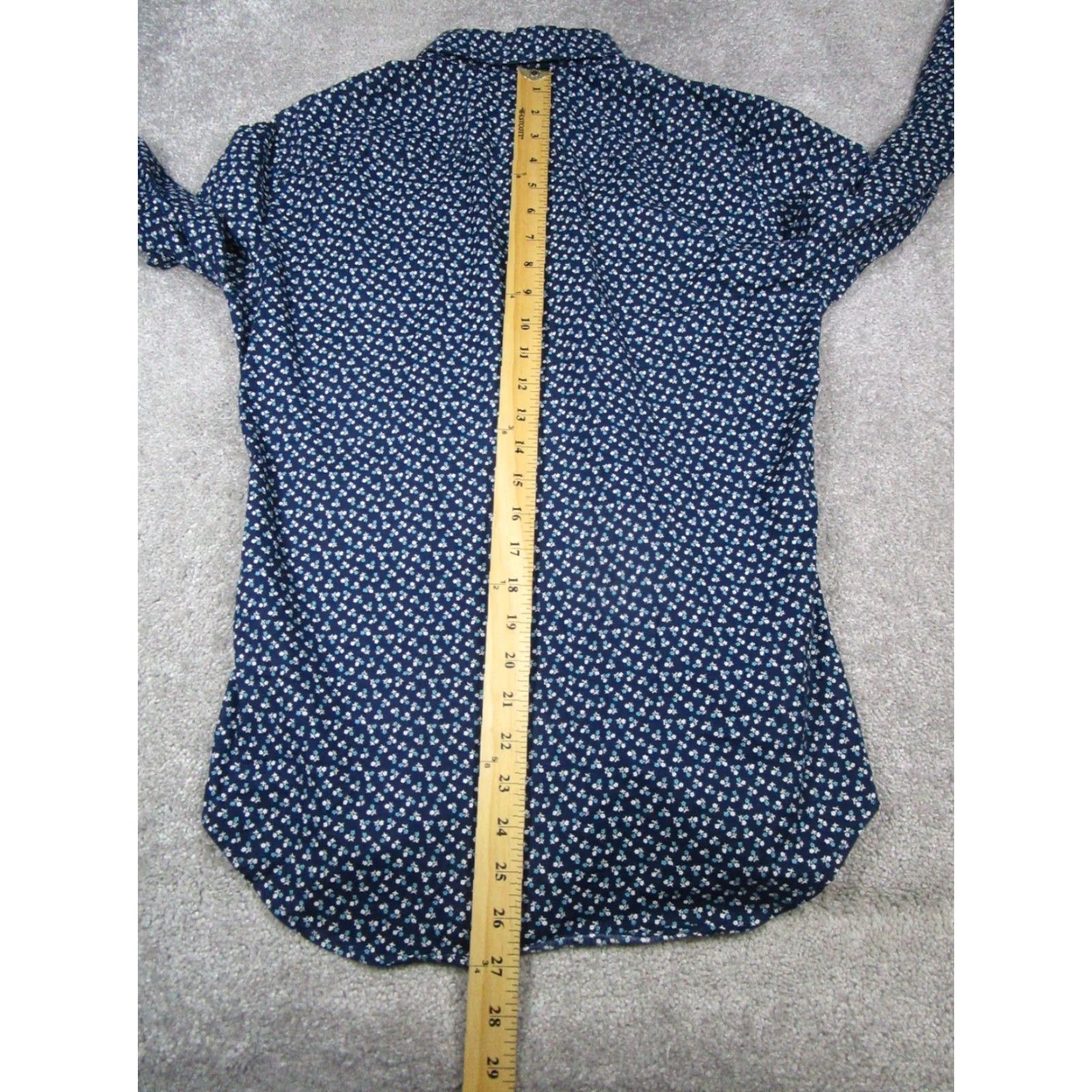 Bonobos Bonobos Shirt Mens XS Short Blue White Green Cotton Floral Button Up Size US XS / EU 42 / 0 - 7 Thumbnail