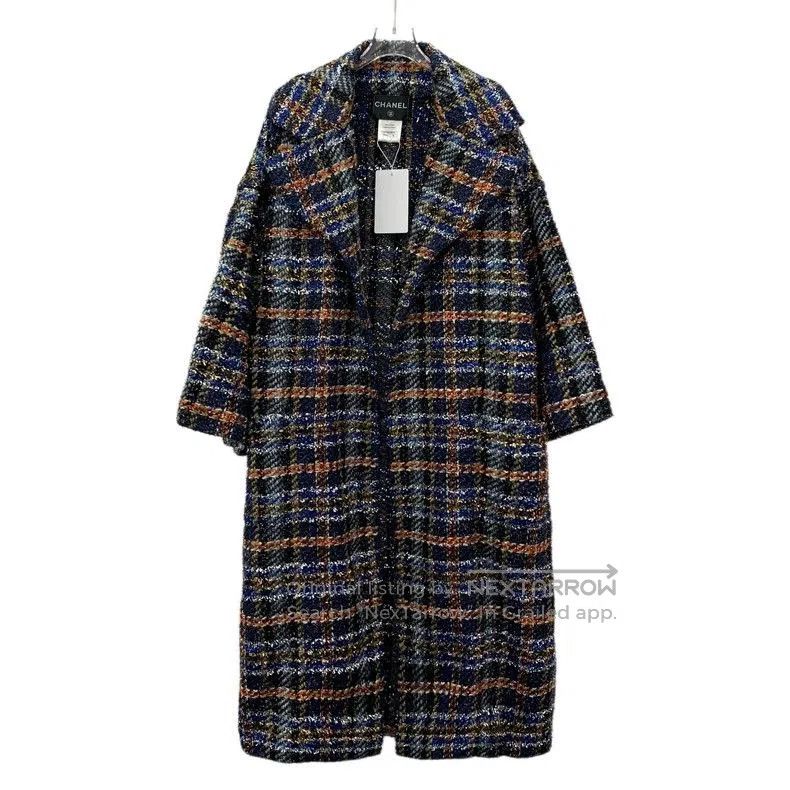 Chanel Chanel Tweed Plaid Wool Coat. Size US XS / EU 42 / 0 - 1 Thumbnail