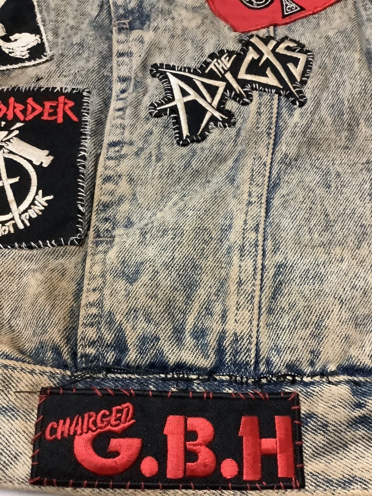 Designer × Vintage VINTAGE 90s THE EXPLOITED BATTLE JACKET CUSTOM Size US L / EU 52-54 / 3 - 13 Thumbnail