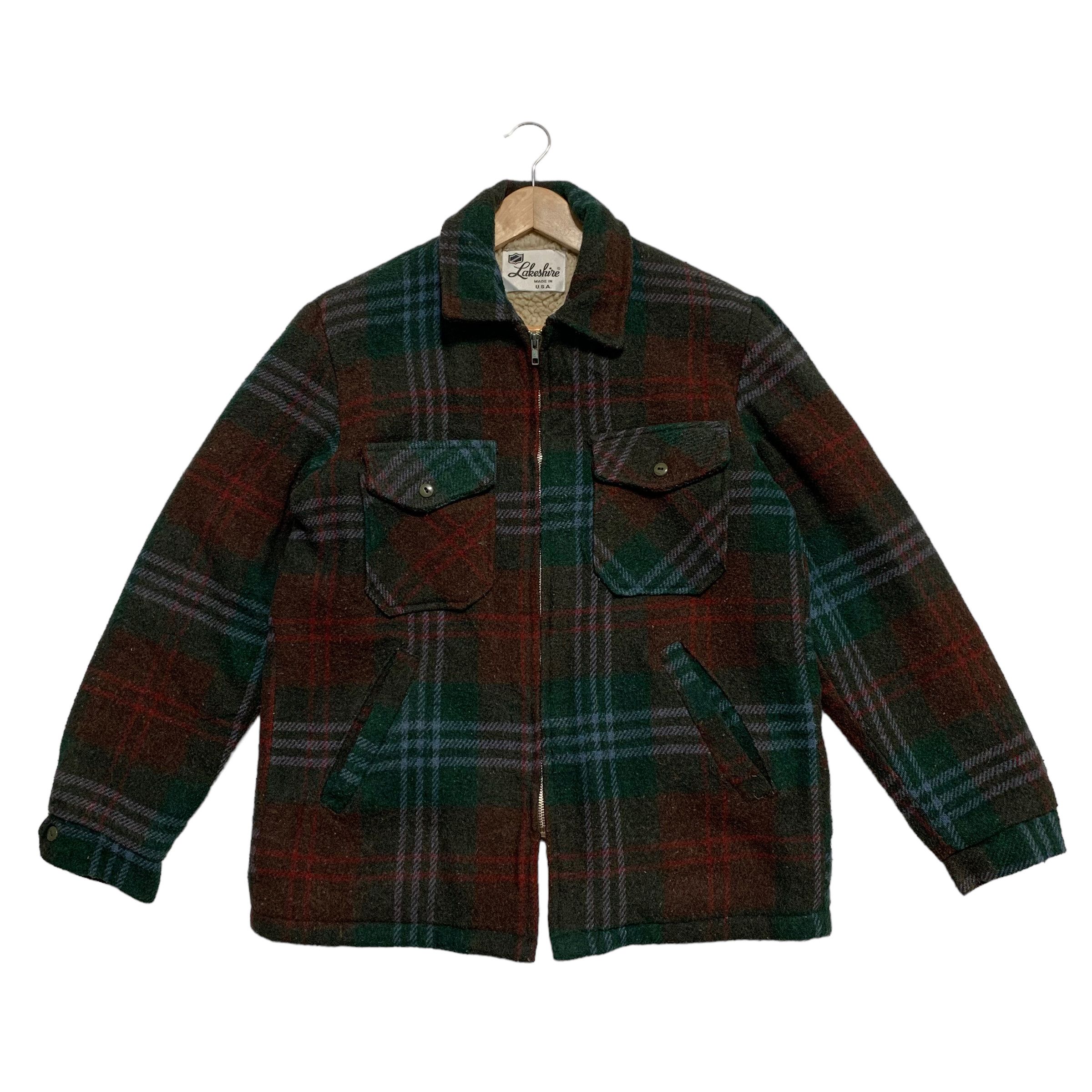 Flannel Vintage 70s Lakeshire Tartan Flannel Jacket Size US M / EU 48-50 / 2 - 1 Thumbnail
