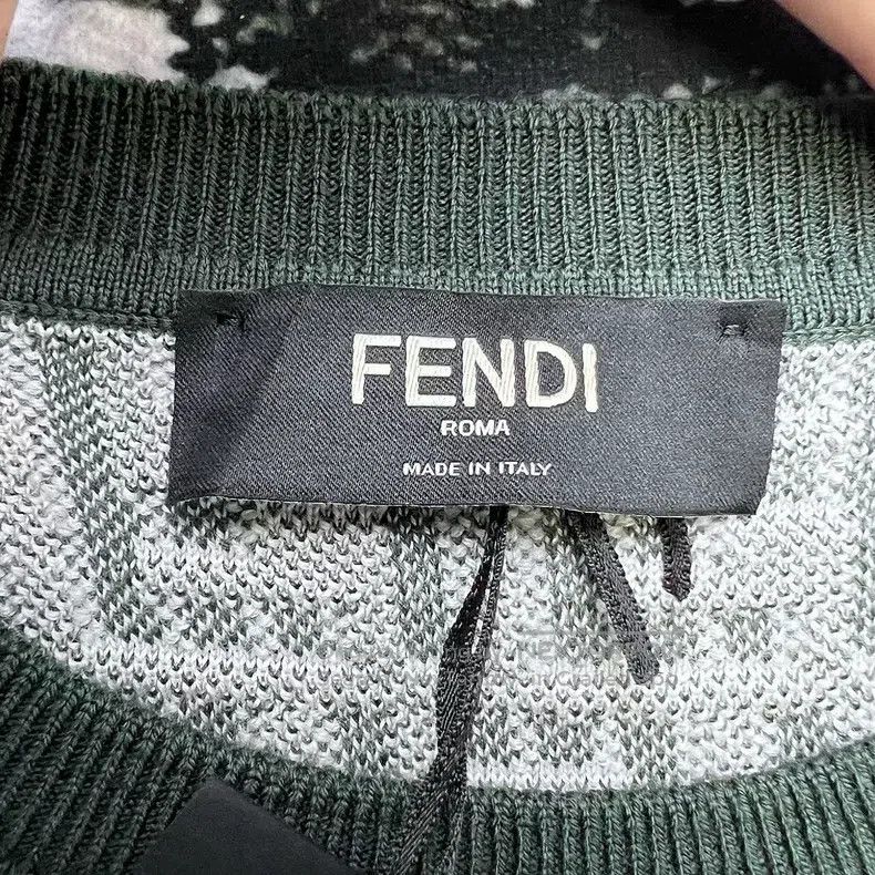 Fendi Fendi FF Monogram Full Print Short Sleeve Knit Sweater - G Size US S / EU 44-46 / 1 - 3 Thumbnail