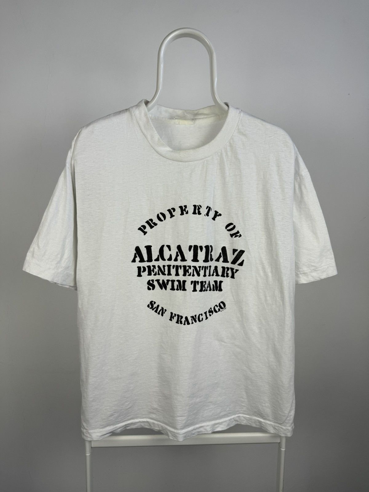 Vintage Vintage 1984 Alcatraz San Francisco Swim Team Tee Size US L / EU 52-54 / 3 - 1 Thumbnail