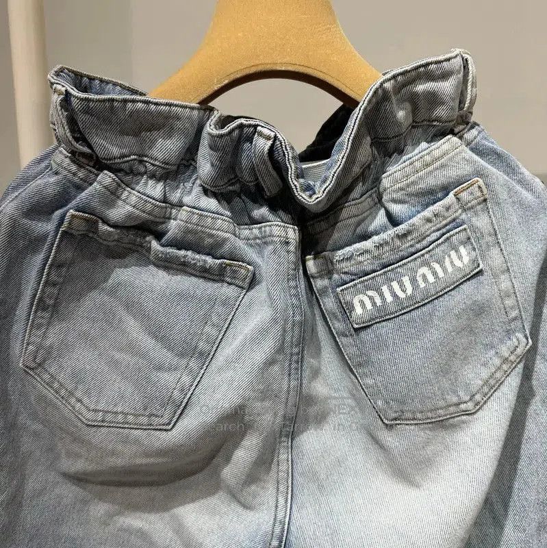 Miu Miu Miu Miu Light Blue Cotton Jeans for Women . Size 27" / US 4 / IT 40 - 5 Thumbnail