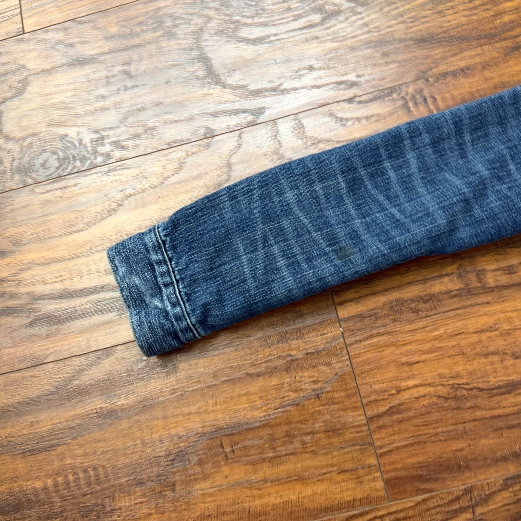 Gap VINTAGE Gap Jacket Womens XS Denim Trucker Lined Pockets Dark Wash Casual Distressed Size XS / US 0-2 / IT 36-38 - 5 Thumbnail