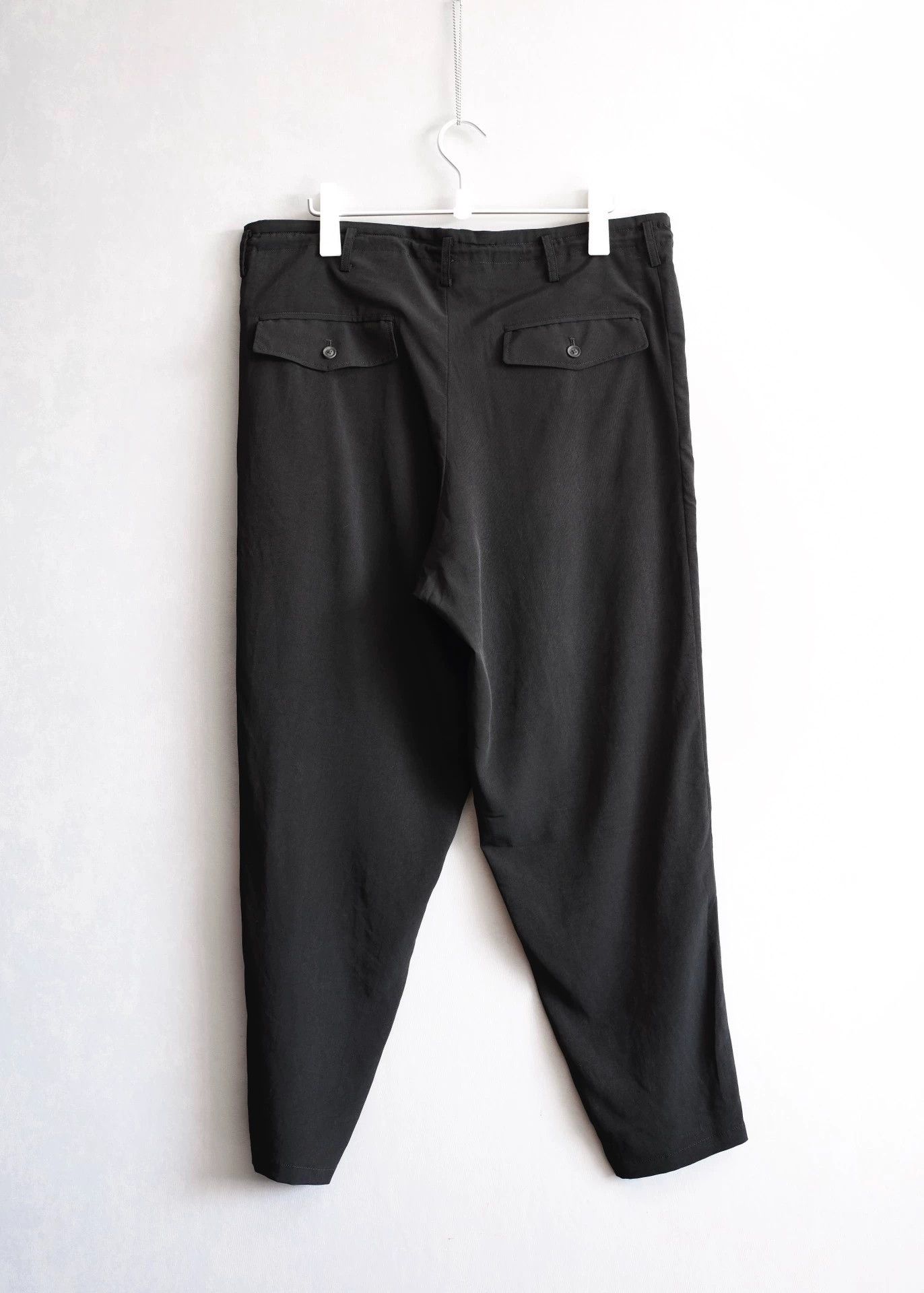 Yohji Yamamoto Yohji Yamamoto 24SS Triacetate Straight Pants Size 2 Size US 32 / EU 48 - 2 Thumbnail