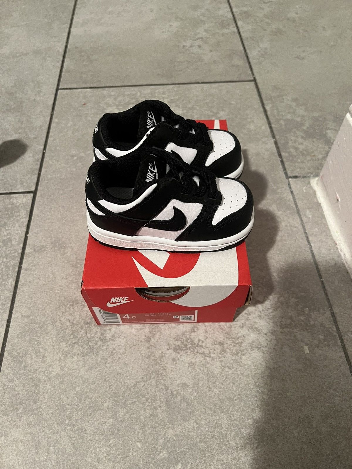 Nike Nike Dunk Low Toddler ‘Black White’ (2021) Size 4C Size US 5 / EU 37 - 5 Thumbnail