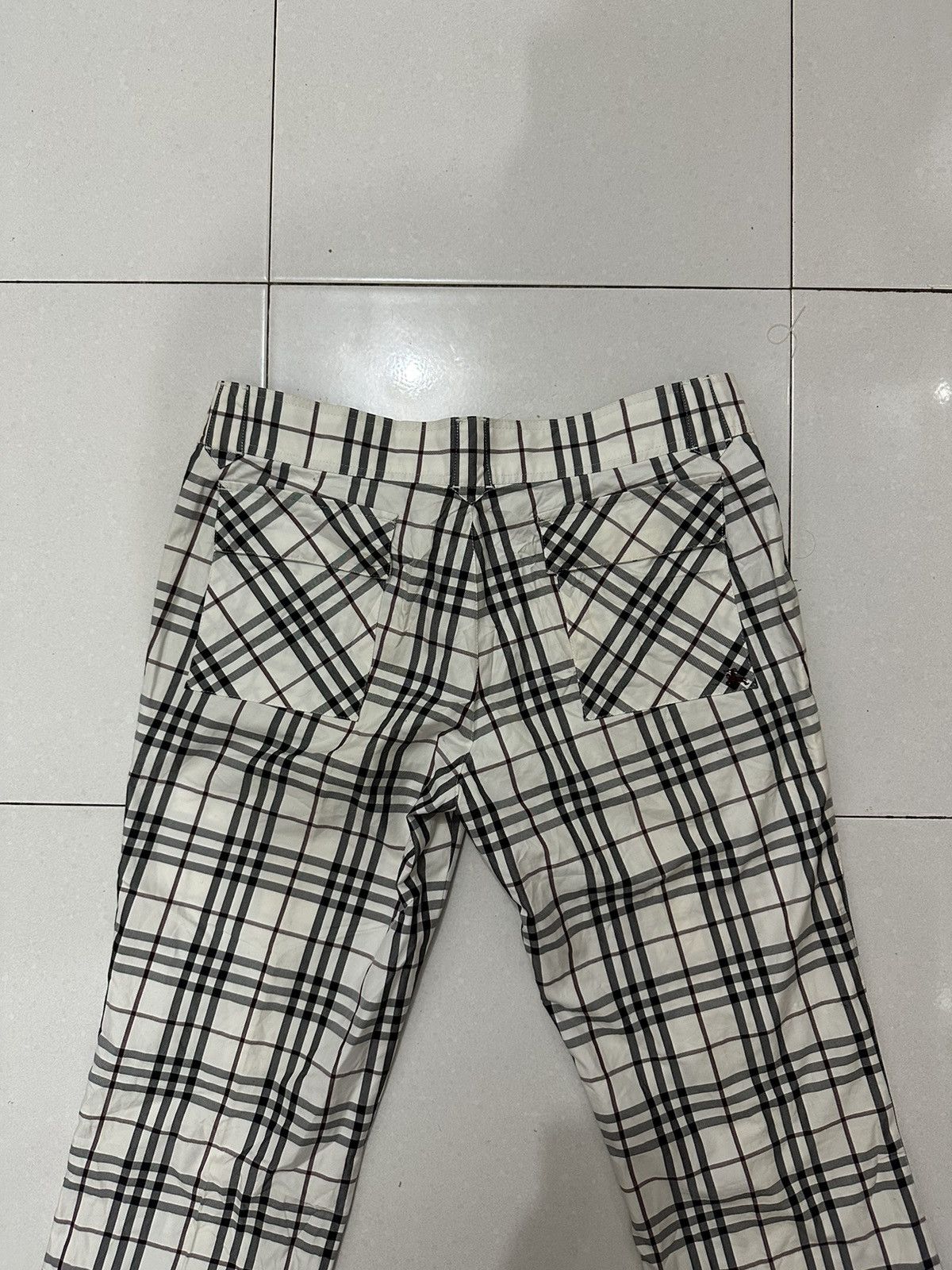 Burberry × Vintage Burberry Nova Check Pants Size 33 Size US 33 - 3 Thumbnail