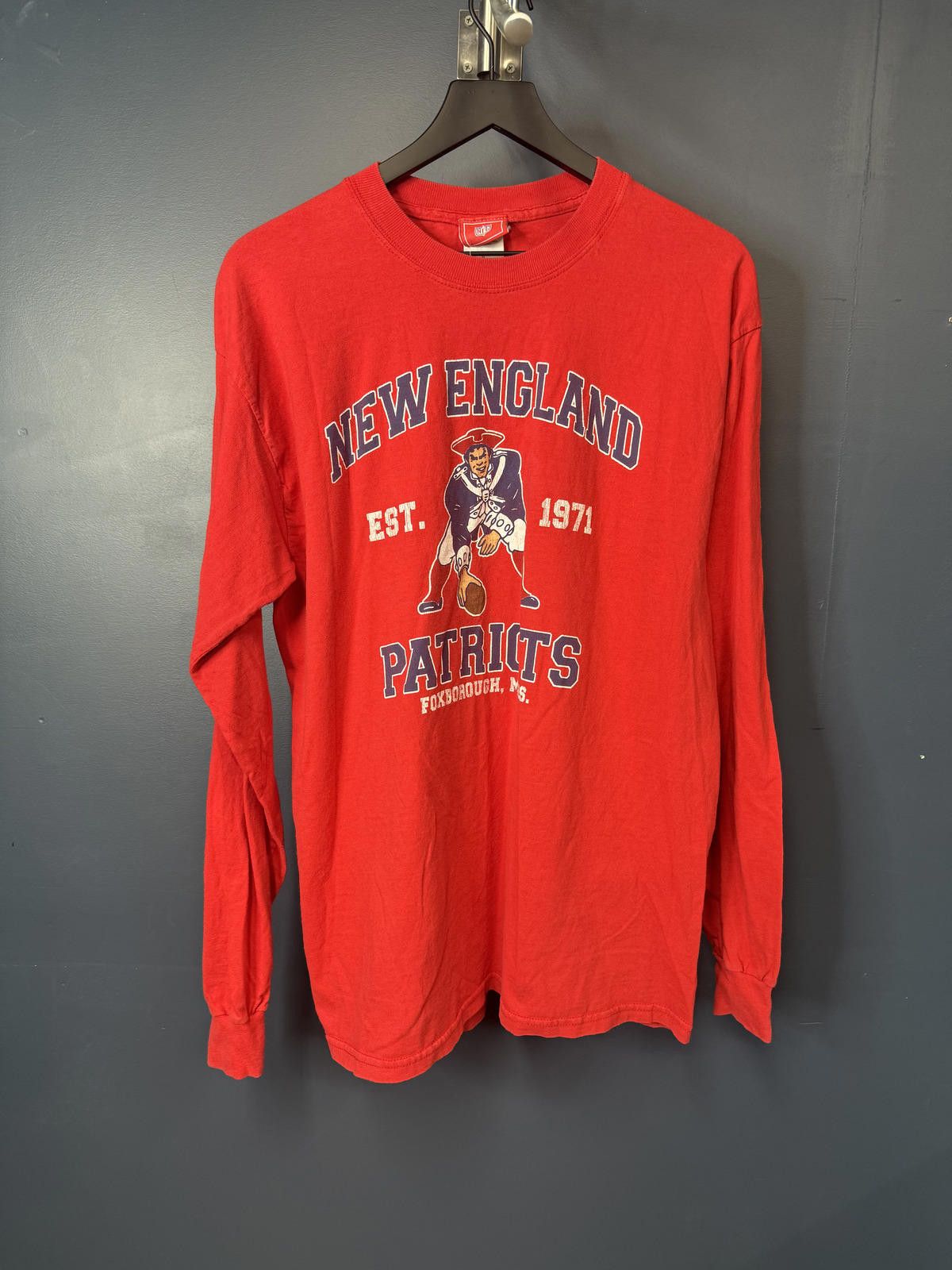 Designer New England Patriots long Sleeves Graphic T-shirt Red Size US L / EU 52-54 / 3 - 1 Thumbnail
