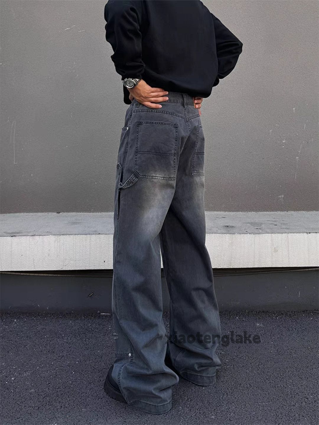 Jean × Vintage utility skate hiphop loose baggy carpenter work jeans Size US 33 - 4 Thumbnail