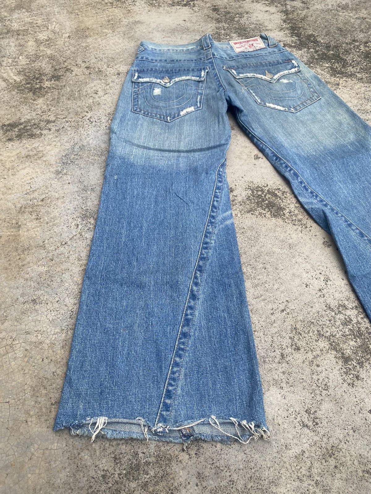 If Six Was Nine × True Religion Flare Jeans True Religion Distressed Bootcut Size US 31 - 13 Thumbnail