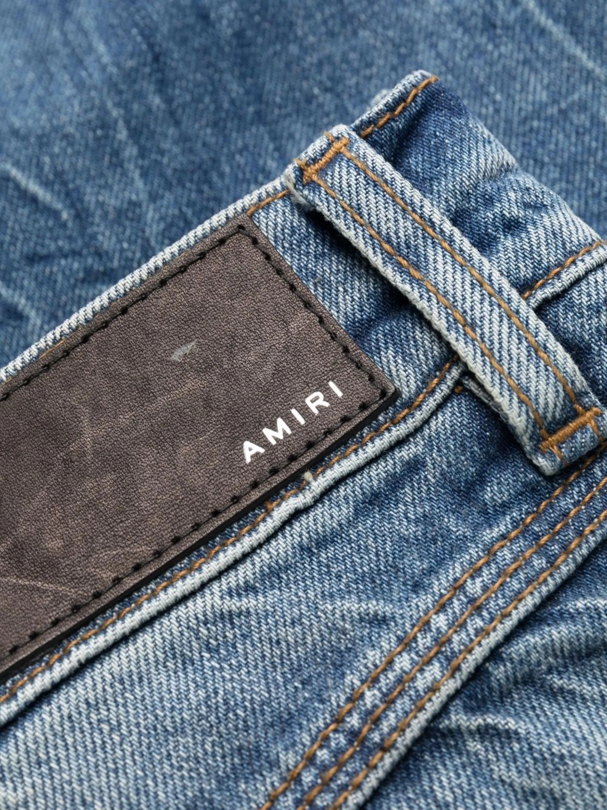 Amiri o1y0425 Denim Jeans in Blue Size 25" / US 0 / IT 36 - 5 Thumbnail