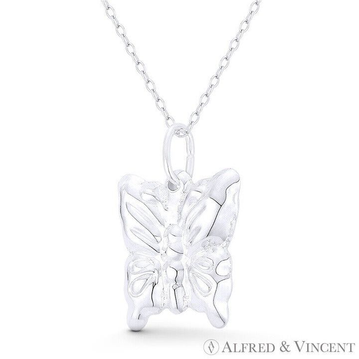 Other Butterfly Insect Charm 3D Hollow & Reversible Pendant Size ONE SIZE - 1 Preview