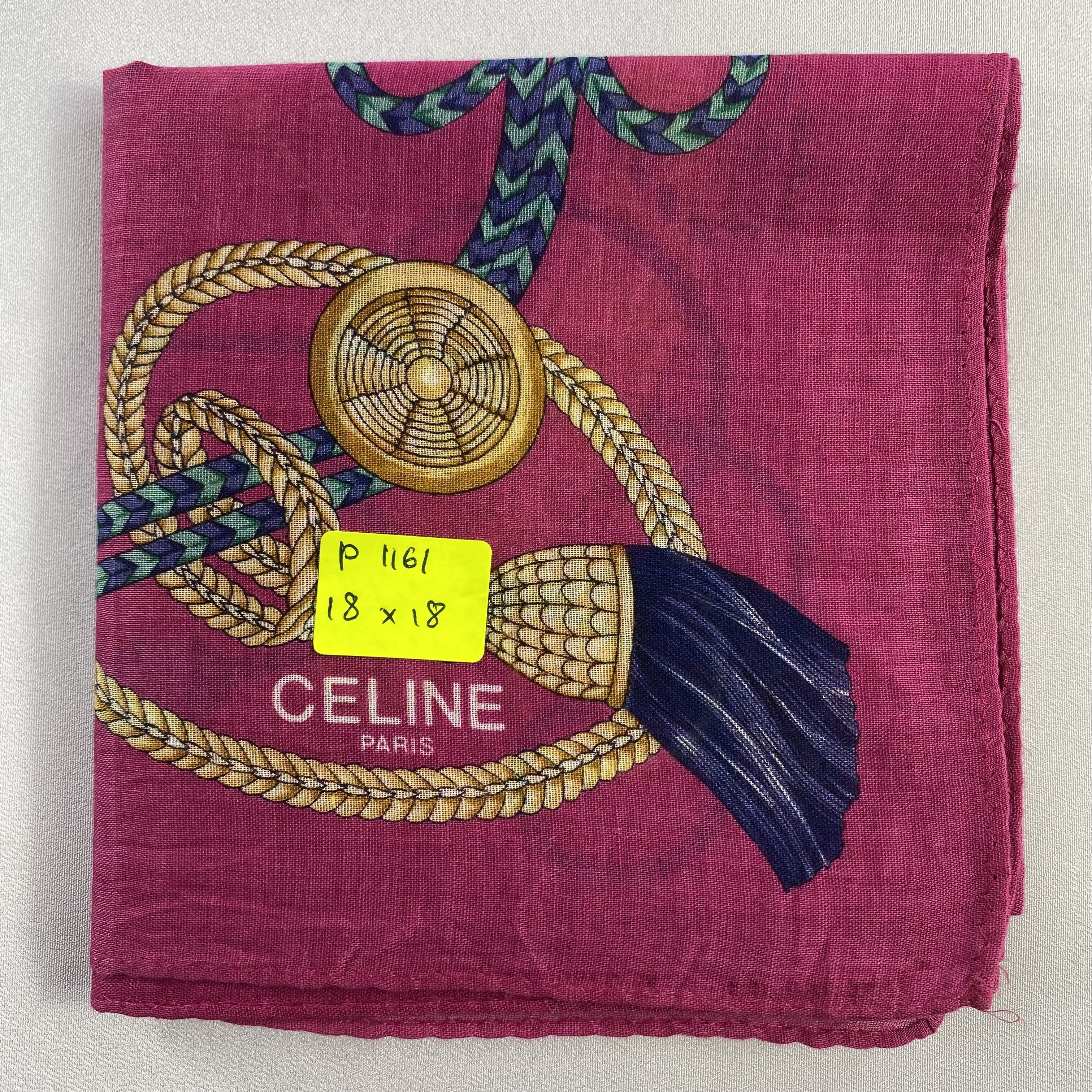 Celine × Vintage Celine Handkerchief / Neckerchief / Bandana-P1161 Size ONE SIZE - 5 Thumbnail