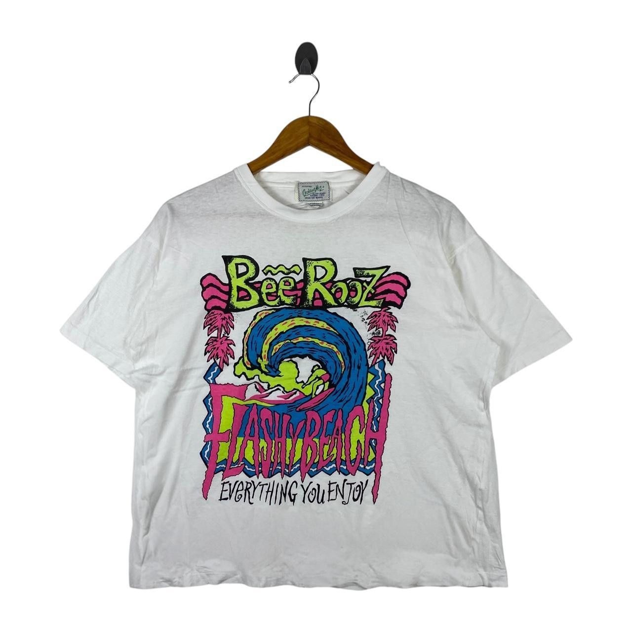 Other BEE ROOZ FLASHY BEACH Art Surf Illustration Tee Shirt Top Size L / US 10 / IT 46 - 1 Thumbnail