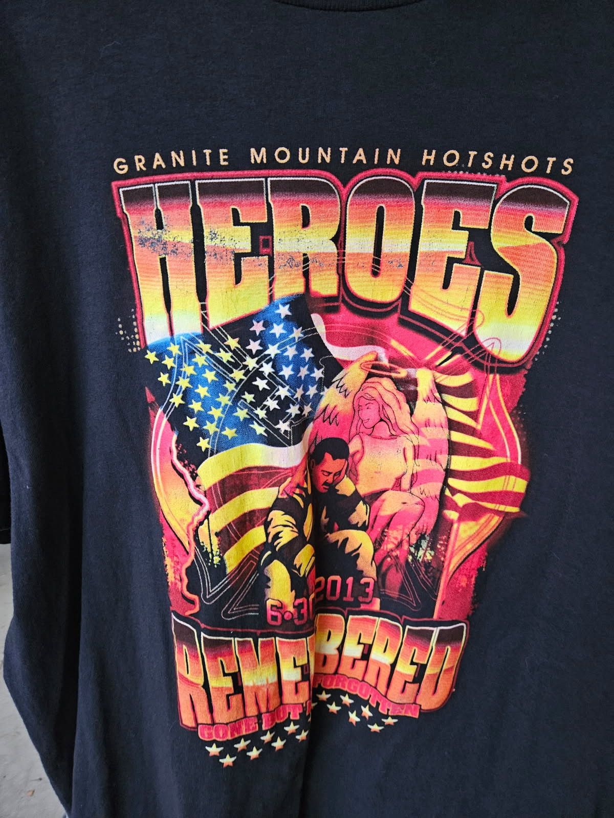Delta Granite Mountain Hotshots Heroes Remembered Delta Tee Size US XXL / EU 58 / 5 - 2 Thumbnail