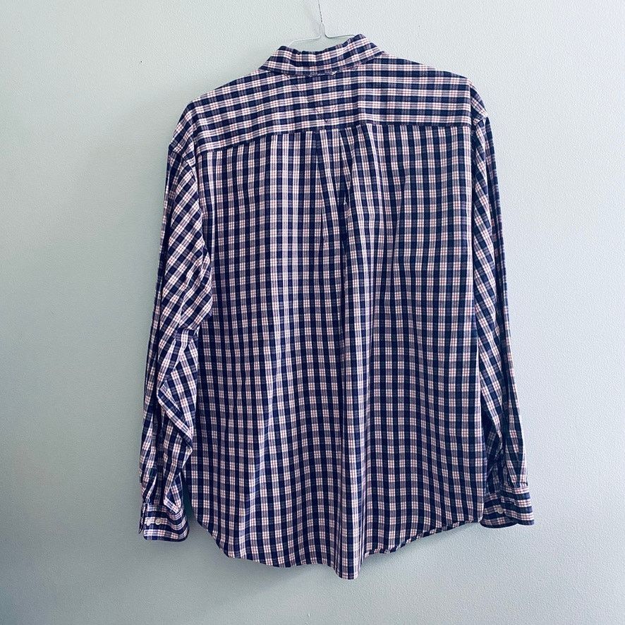 Tommy Hilfiger Tommy Hilfiger navy plaid button down Size US XL / EU 56 / 4 - 3 Thumbnail