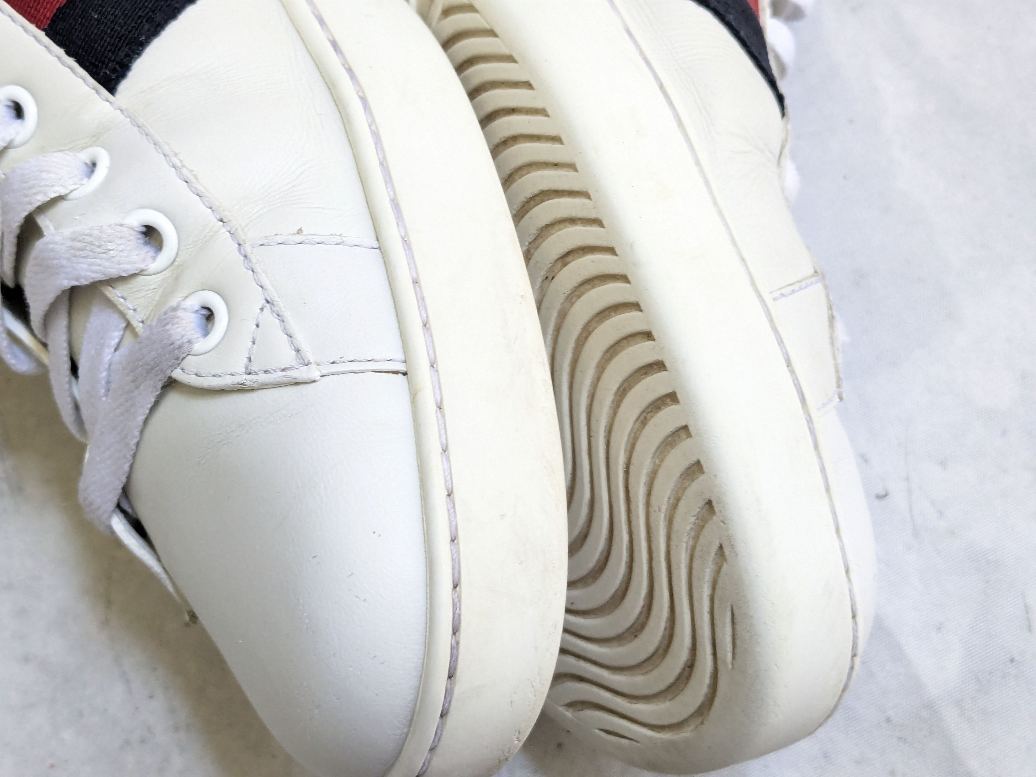 Gucci Gucci Ace Sneakers 10 White Leather Low 386750 Size US 10 / EU 43 - 10 Thumbnail
