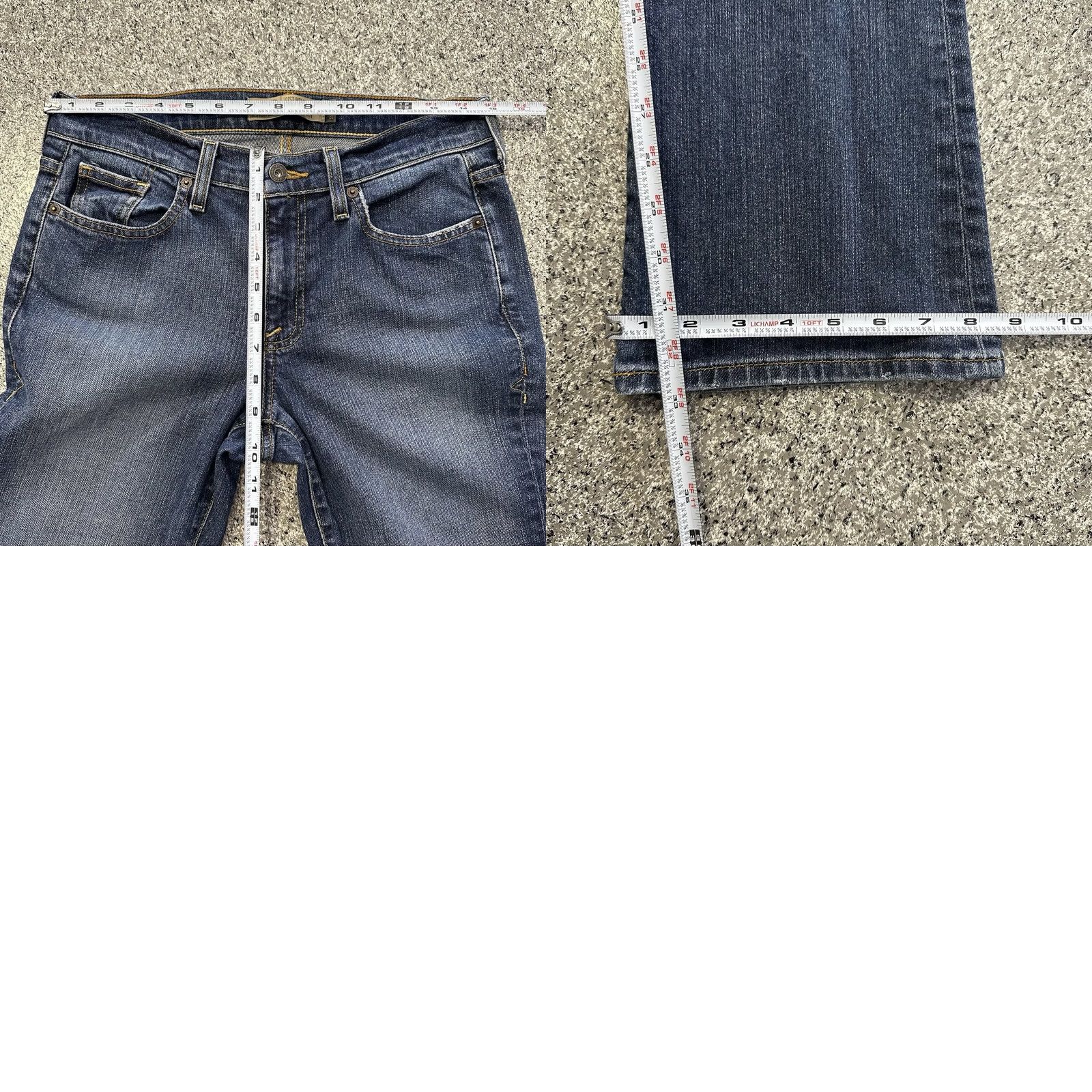 Old Navy Old Navy Jeans Womens 4 Bootcut Mid Rise 27x33 Medium Wash Stretch Denim Tubular 5-Pocket Car Size 27" / US 4 / IT 40 - 8 Thumbnail