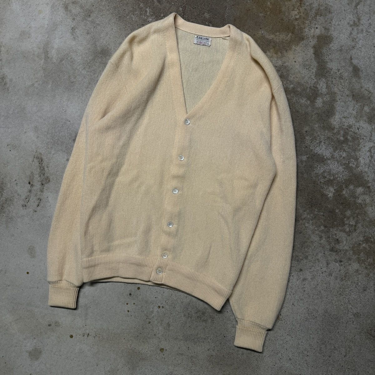 Vintage 60s 70s Virgin Wool Cardigan Sweater Lord Jeff Size US M / EU 48-50 / 2 - 2 Thumbnail