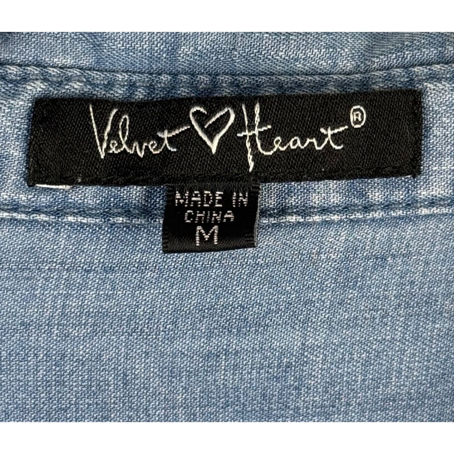 Other Velvet Heart Chambray Tunic Shirt Tencel Pull-on Dress Pocke Size M / US 6-8 / IT 42-44 - 2 Thumbnail