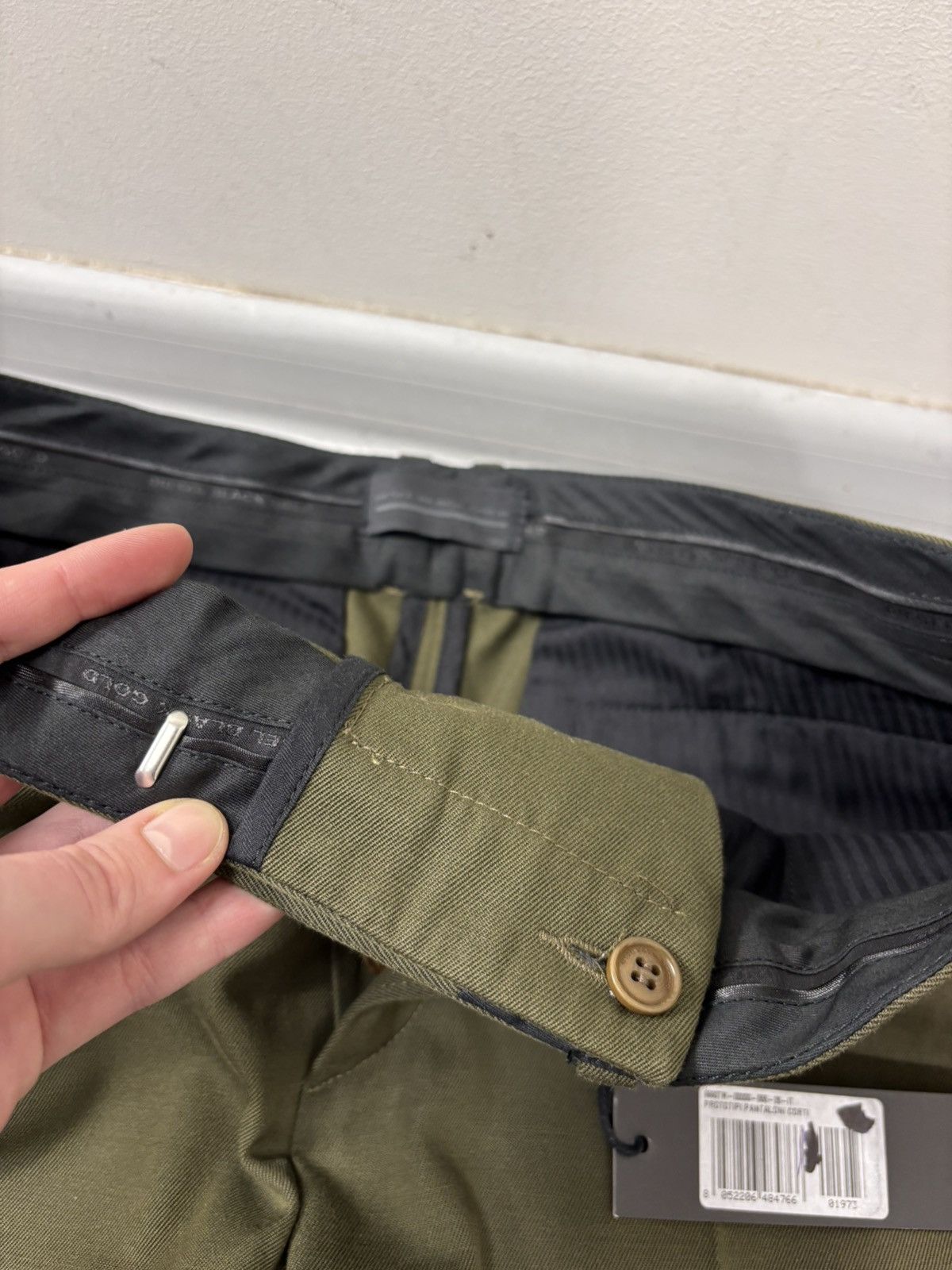 Diesel Black Gold Diesel Black Gold NWT Men’s Khaki Green Dress Chino Shorts Size US 30 / EU 46 - 9 Thumbnail