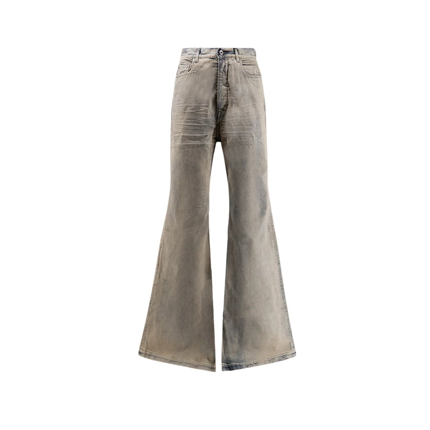 Rick Owens DRKSHDW Denim Bolan Bootcut Pants Washed Indigo 