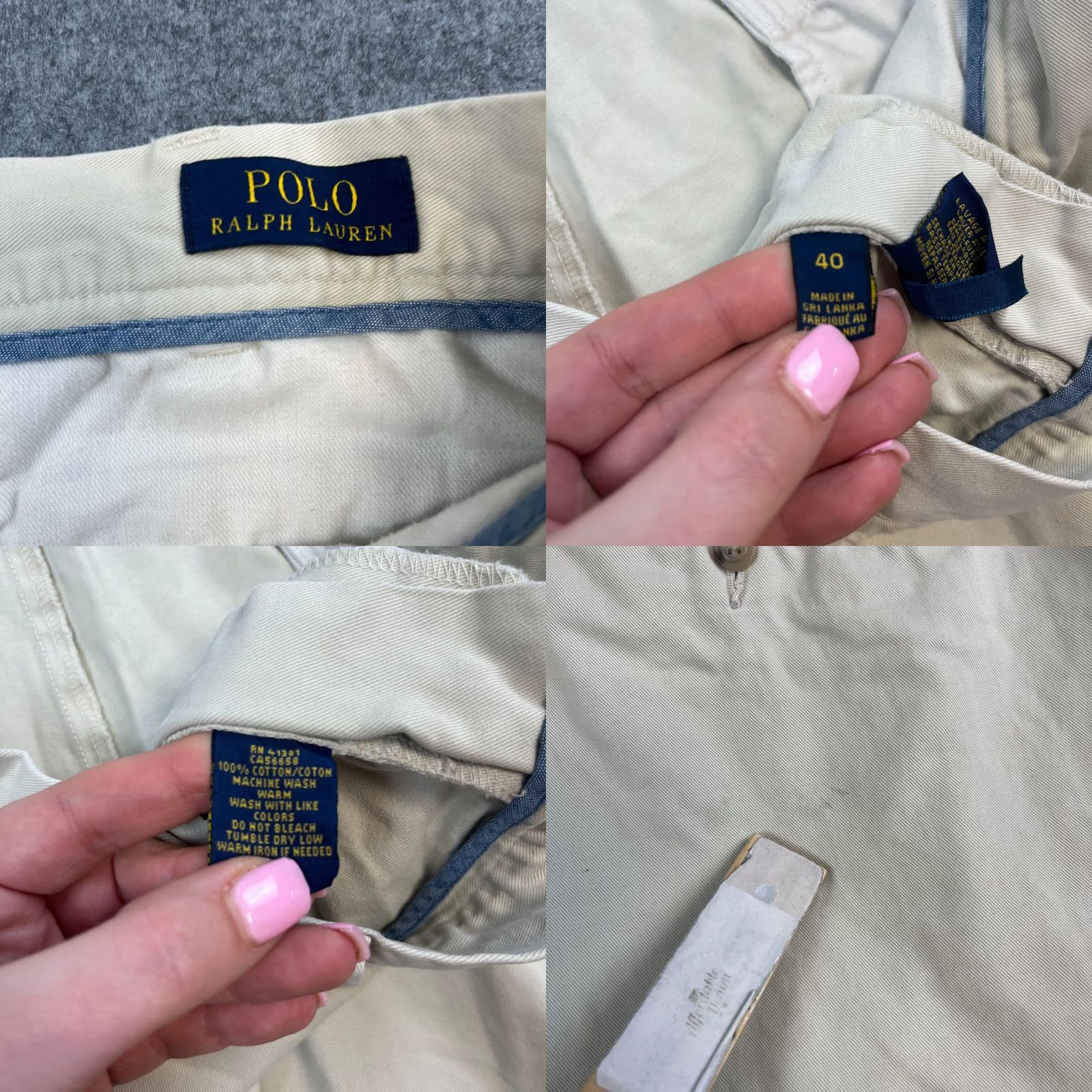 Polo Ralph Lauren Polo Ralph Lauren Mens Chino Shorts W40 White 100% Cotton Preppy Summer Casual Slim? Size US L / EU 52-54 / 3 - 8 Thumbnail