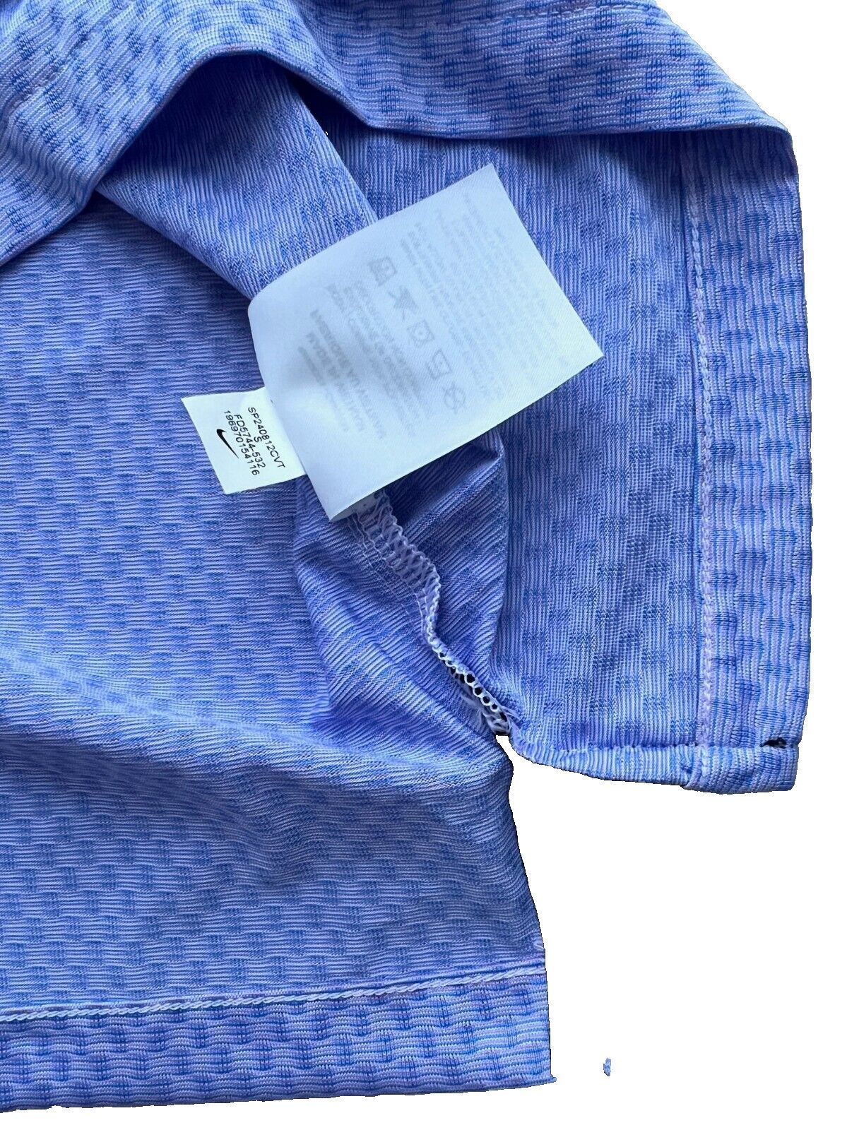 Nike Nike FD5744-532 Jaquard Golf Polo Tee Lilac ( S ) Size US S / EU 44-46 / 1 - 2 Thumbnail