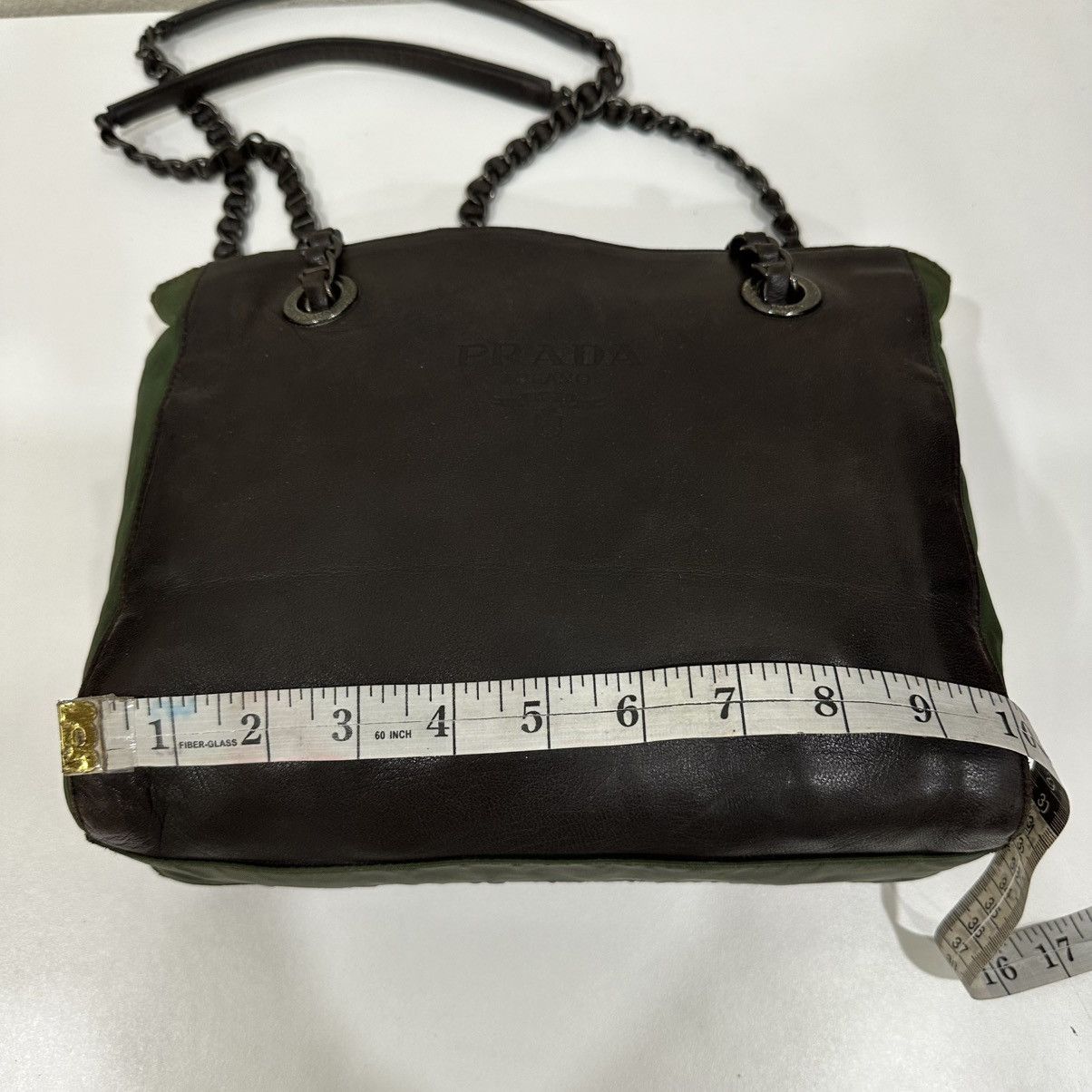 Prada PRADA NAPPA & TESSUTO CATENA SHOULDER CHAIN TOTE BAG Size ONE SIZE - 11 Thumbnail