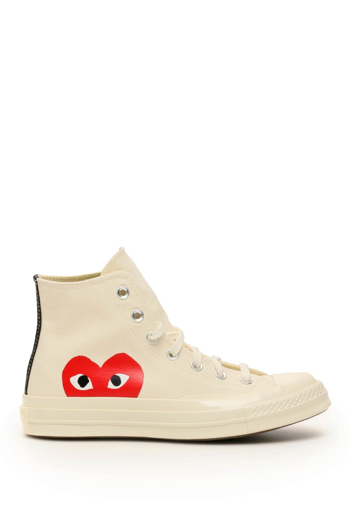 image of Comme Des Garcons Play Comme Des Garçons Play X Converse Sneakers Hi-Top 70 Chuck in Neutro, Men's