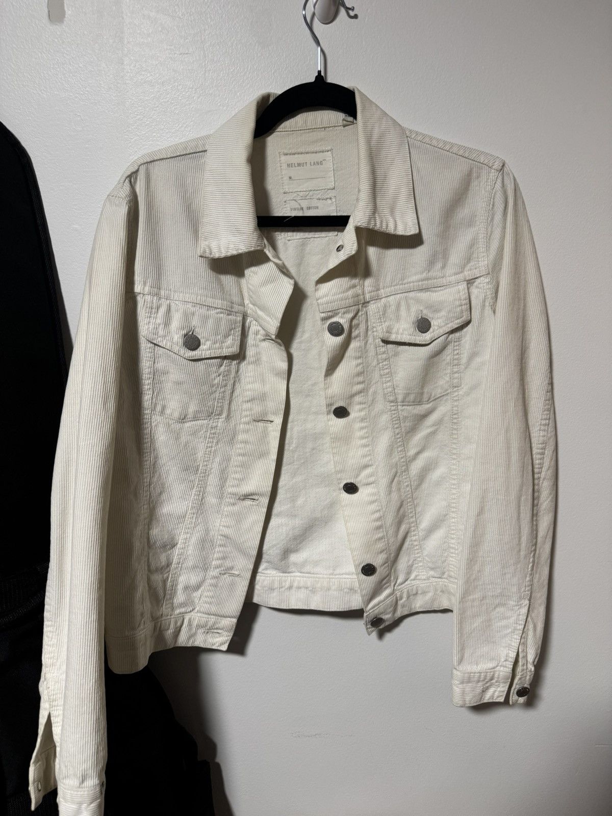 Helmut Lang Helmut lang white corduroy cotton trucker jacket 1998 Size US S / EU 44-46 / 1 - 1 Thumbnail