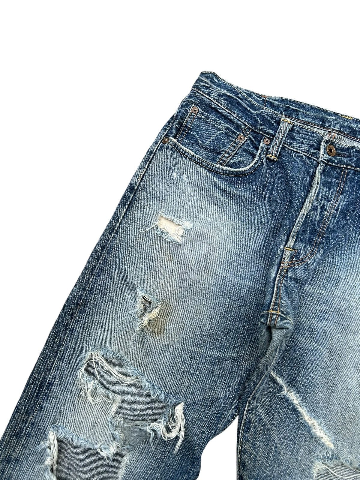 Kapital Thrashed Vintage Edwin 505BXX Selvedge Dirty Denim Jeans Size US 34 / EU 50 - 5 Thumbnail