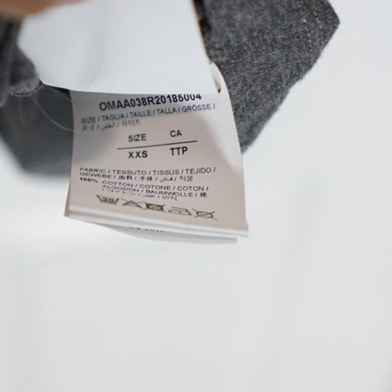 Off-White OFF-WHITE - Grey Wavy Line S/S T-Shirt / XXS Size US XXS / EU 40 - 8 Thumbnail