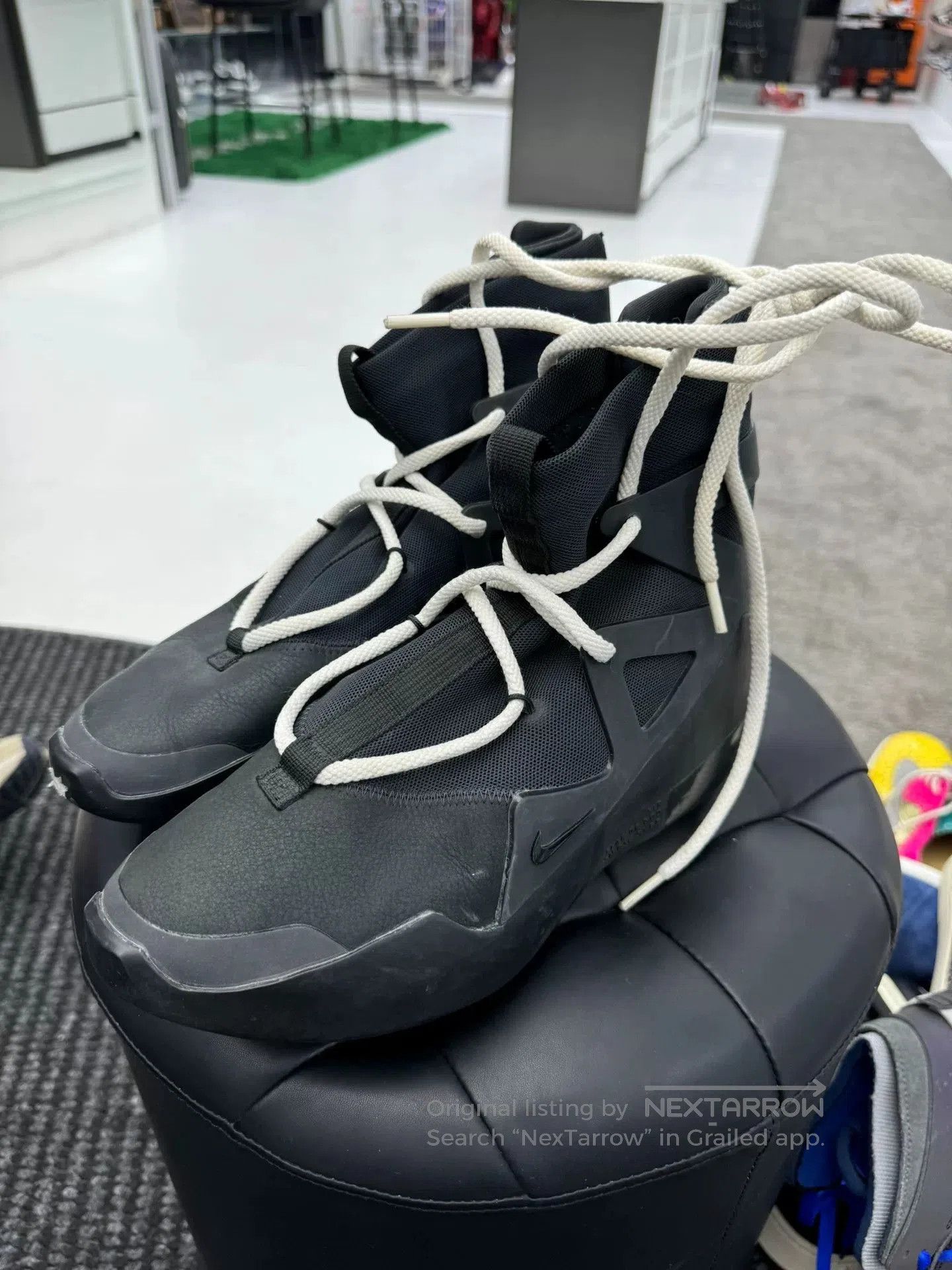 Fear of God Nike Fear of God Black Warrior High Top. Size US 7 / EU 40 - 1 Thumbnail