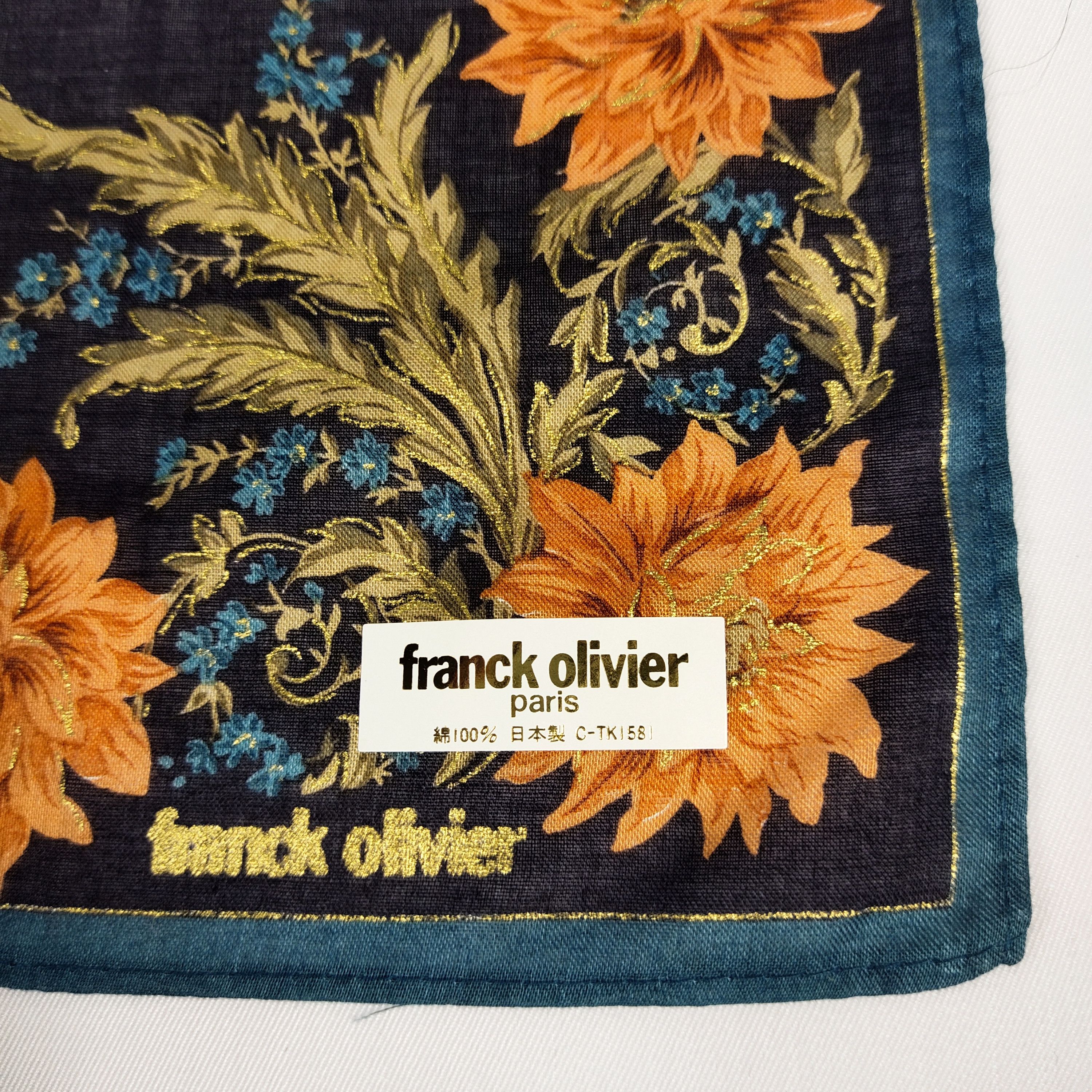 Vintage Frank Oliver Handkerchief / Neckerchief / Bandana FZ694 Size ONE SIZE - 5 Thumbnail