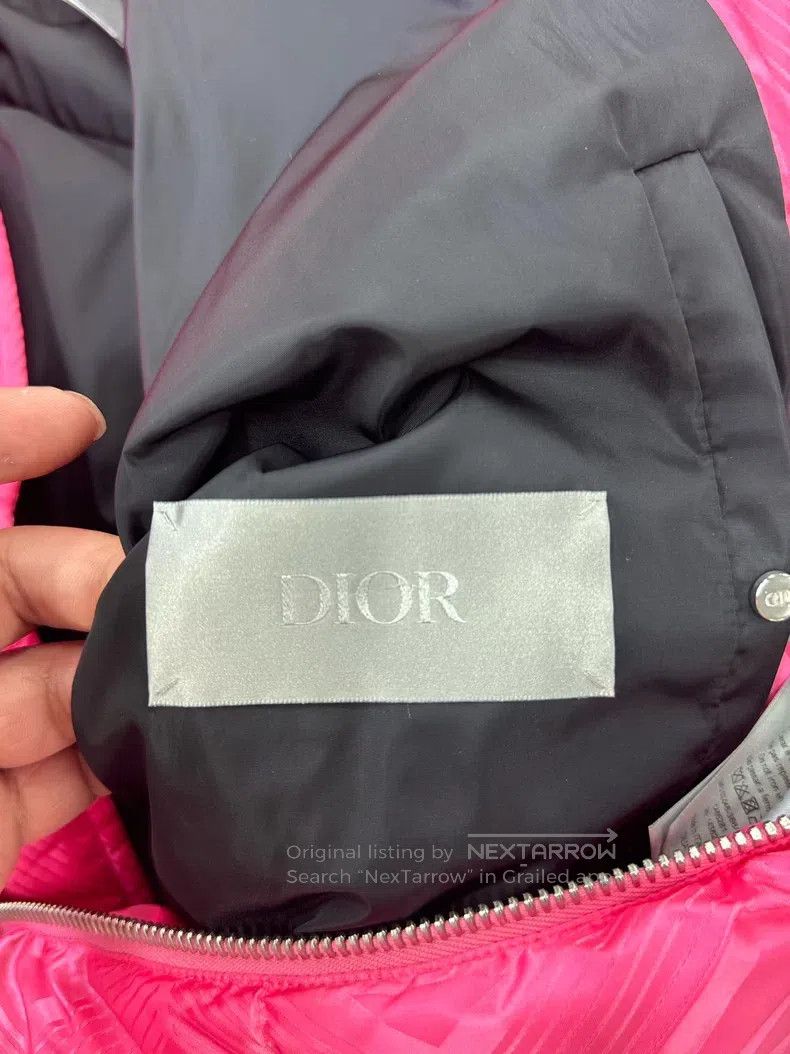 Dior Dior Pink full-print quilted zipper stand-up collar long-s Size US L / EU 52-54 / 3 - 7 Thumbnail